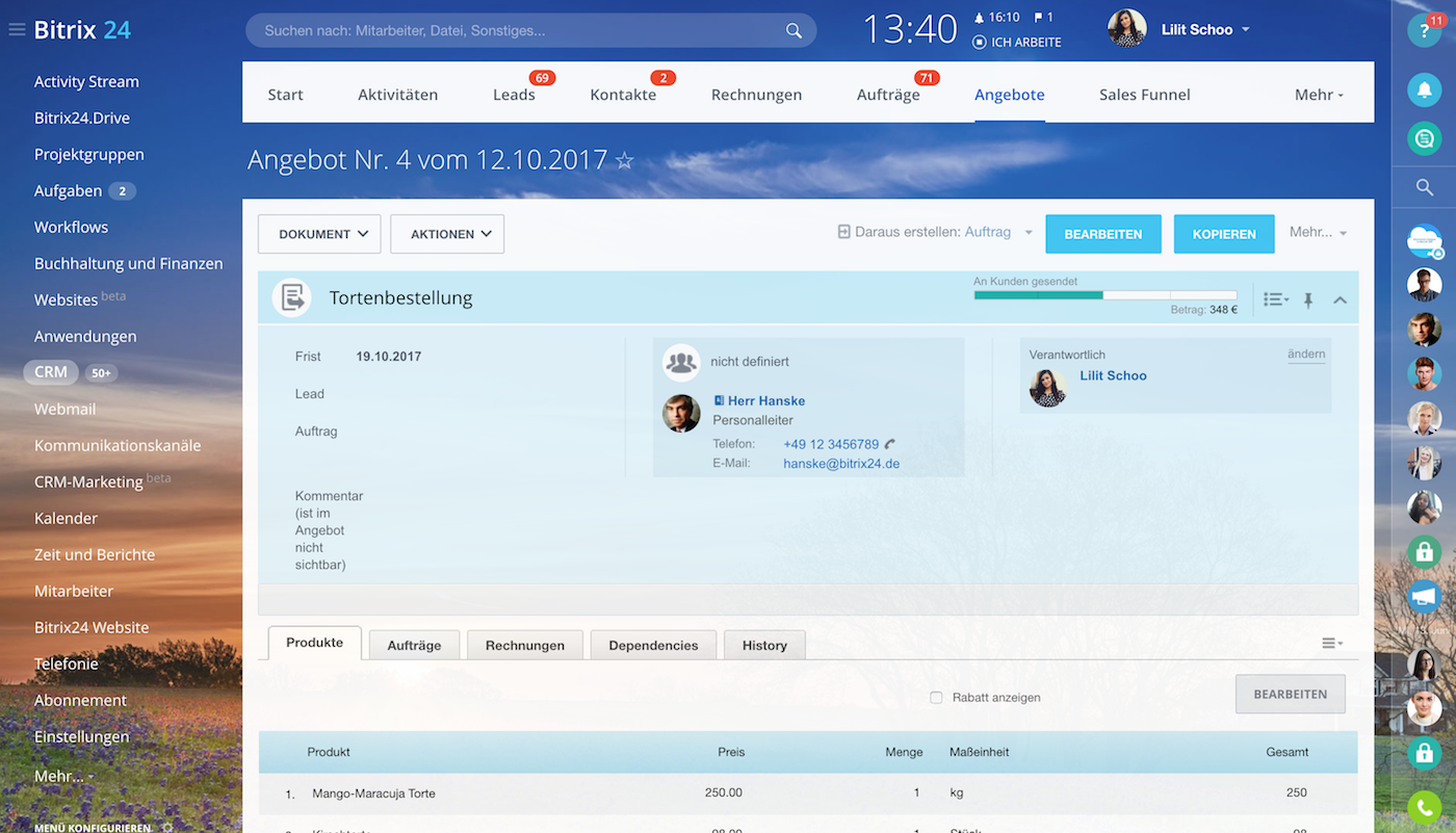 Angebot Erstellen Beachten