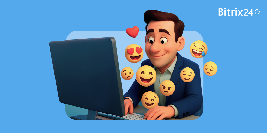 Die Emoji-Wirtschaft: Eine Bitrix24-Studie dazu, wie Emojis den digitalen Arbeitsplatz prägen