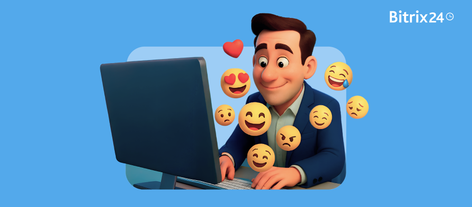 Die Emoji-Wirtschaft: Eine Bitrix24-Studie dazu, wie Emojis den digitalen Arbeitsplatz prägen