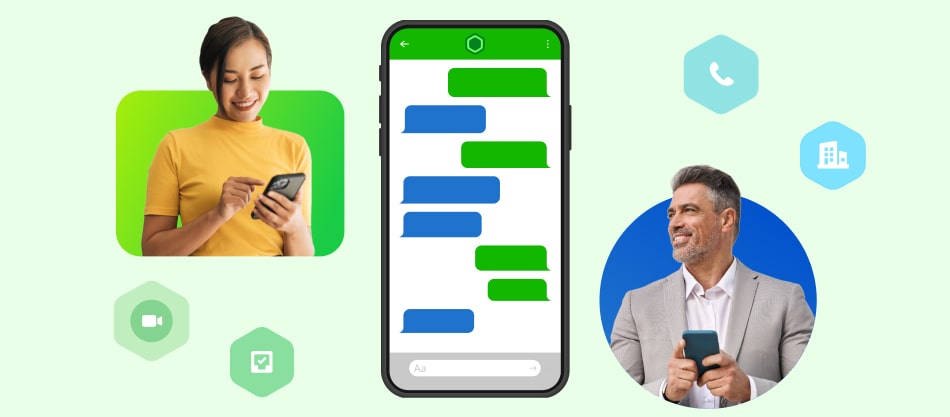 Bitrix24 Collabs in der Mobilen App