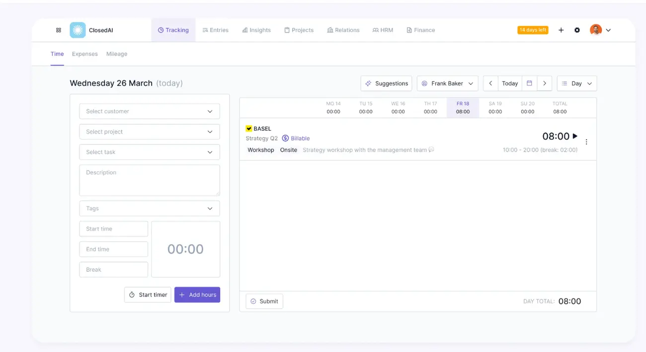 Kurzvorstellung von TimeChimp