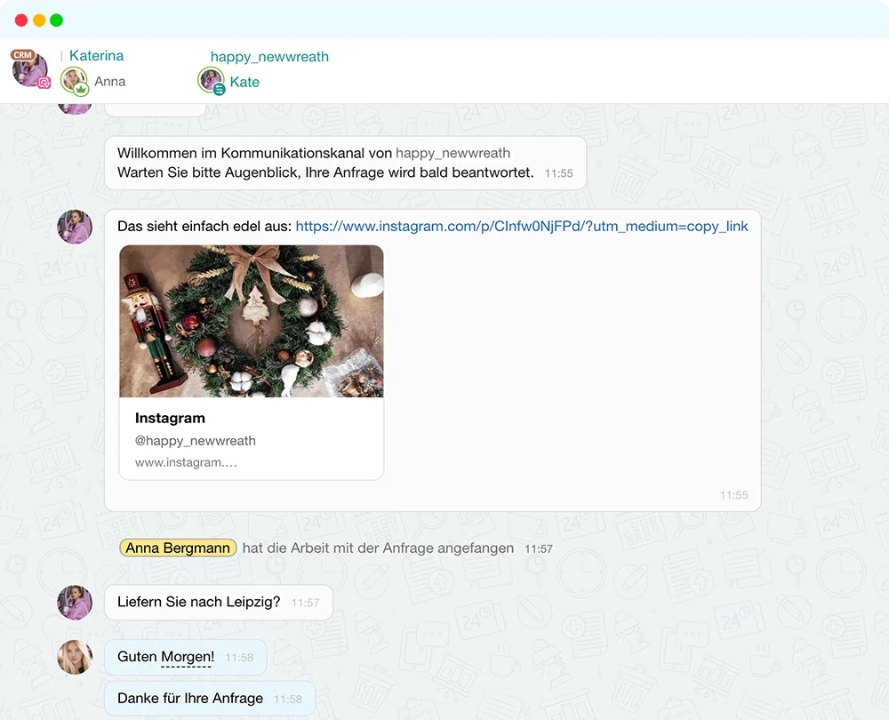 Facebook-, Instagram-, WhatsApp-Integration