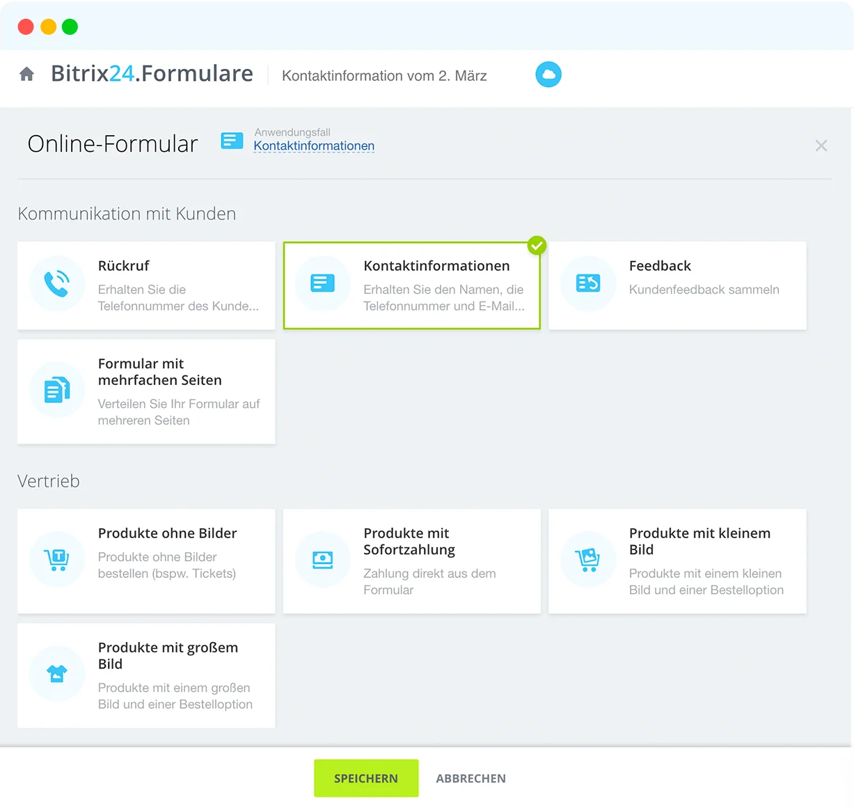Formulare und Landingpages