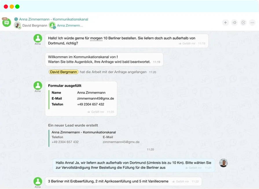 Kundensupport über Chat