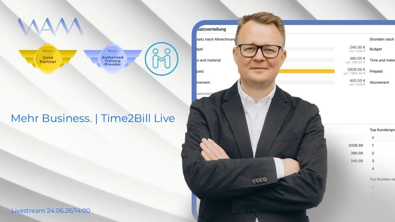 Bitrix24 Time2Bill von WAM IT