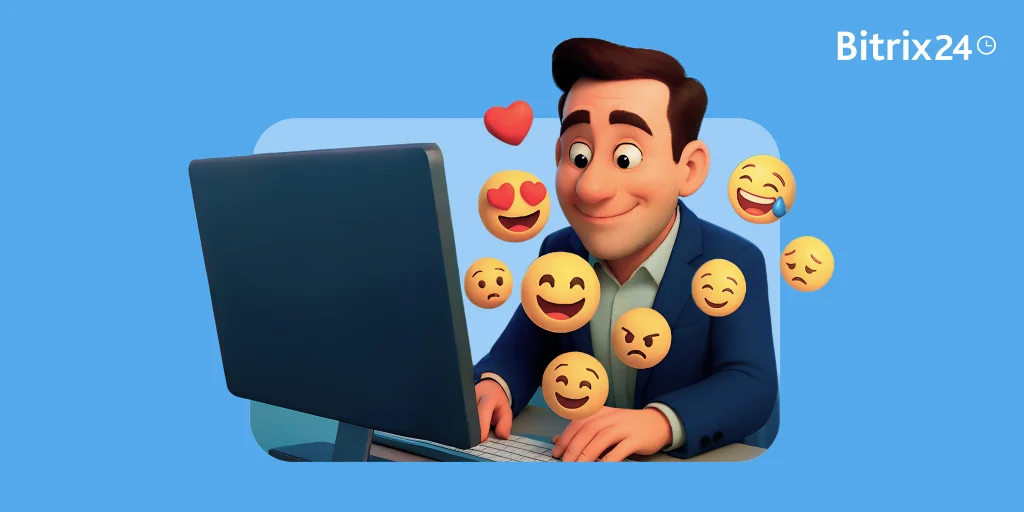 Die Emoji-Wirtschaft: Eine Bitrix24-Studie dazu, wie Emojis den digitalen Arbeitsplatz prägen