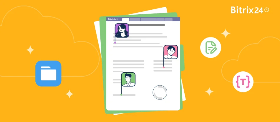 Zusammenarbeit an Dokumenten mit Bitrix24 Docs