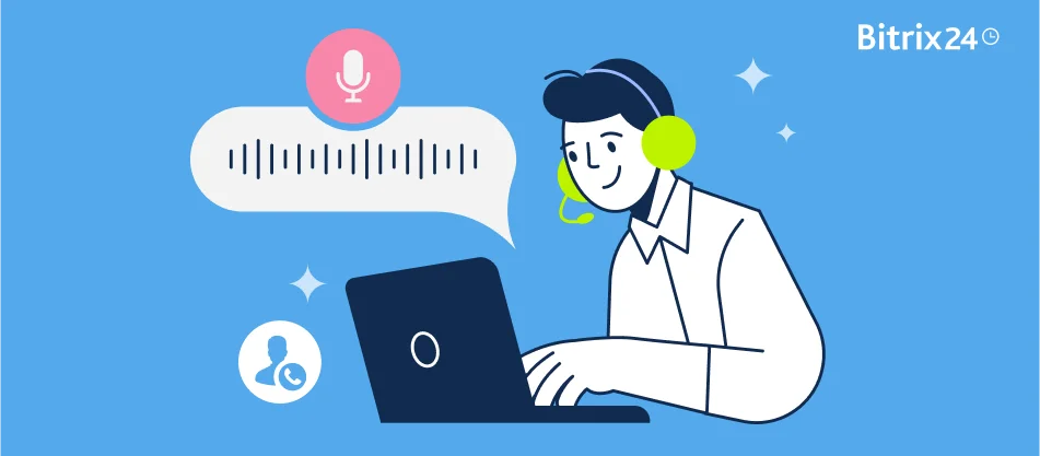 Sprachübertragungen und Audioanrufe in Bitrix24