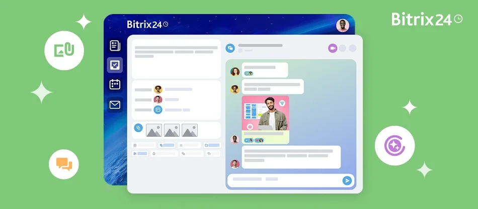 Neue Bitrix24 Aufgaben: Chat-basiertes-Interface und KI-gestützte Audioaufgaben