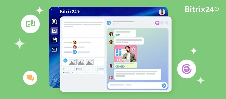 Neue Bitrix24 Aufgaben: Chat-basiertes-Interface und KI-gestützte Audioaufgaben