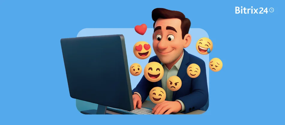 Die Emoji-Wirtschaft: Eine Bitrix24-Studie dazu, wie Emojis den digitalen Arbeitsplatz prägen