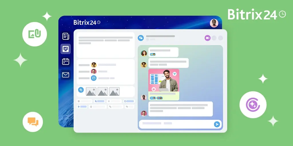 Neue Bitrix24 Aufgaben: Chatbasiertes-Interface und KI-gestützte Audioaufgaben