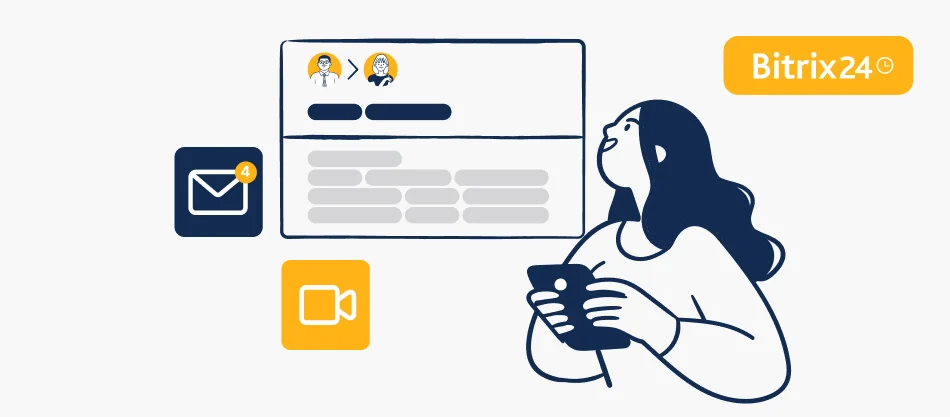 E-Mails und Anrufe mobil verwalten: Neue Funktionen in der Bitrix24-App
