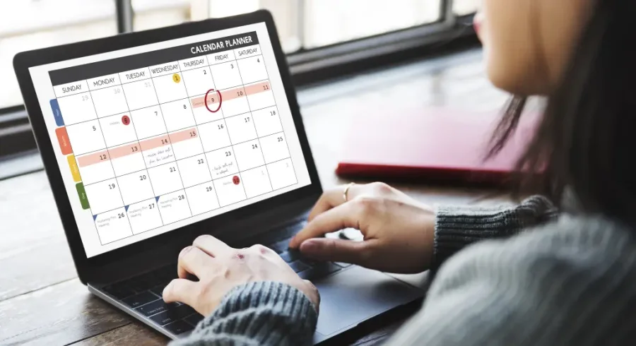 Kalender mit Live-Verfügbarkeit - rund um die Uhr